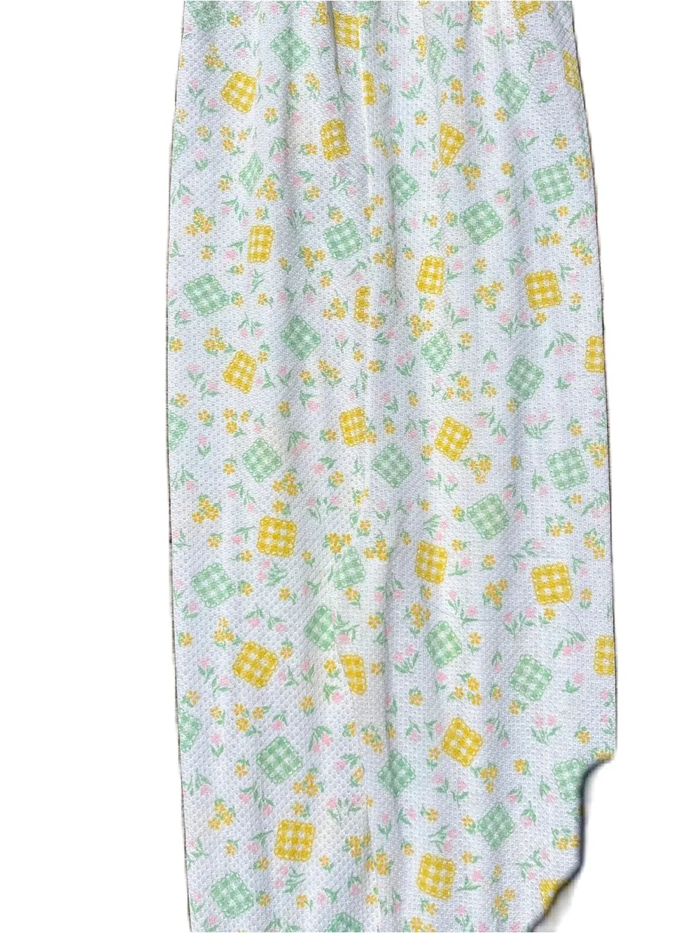 Vintage Carter’s Jumpsuit Sz 14 White Yellow Checkered
